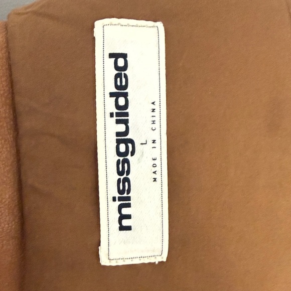 Missguided Tan Leather Jacket - Picture 2 of 5